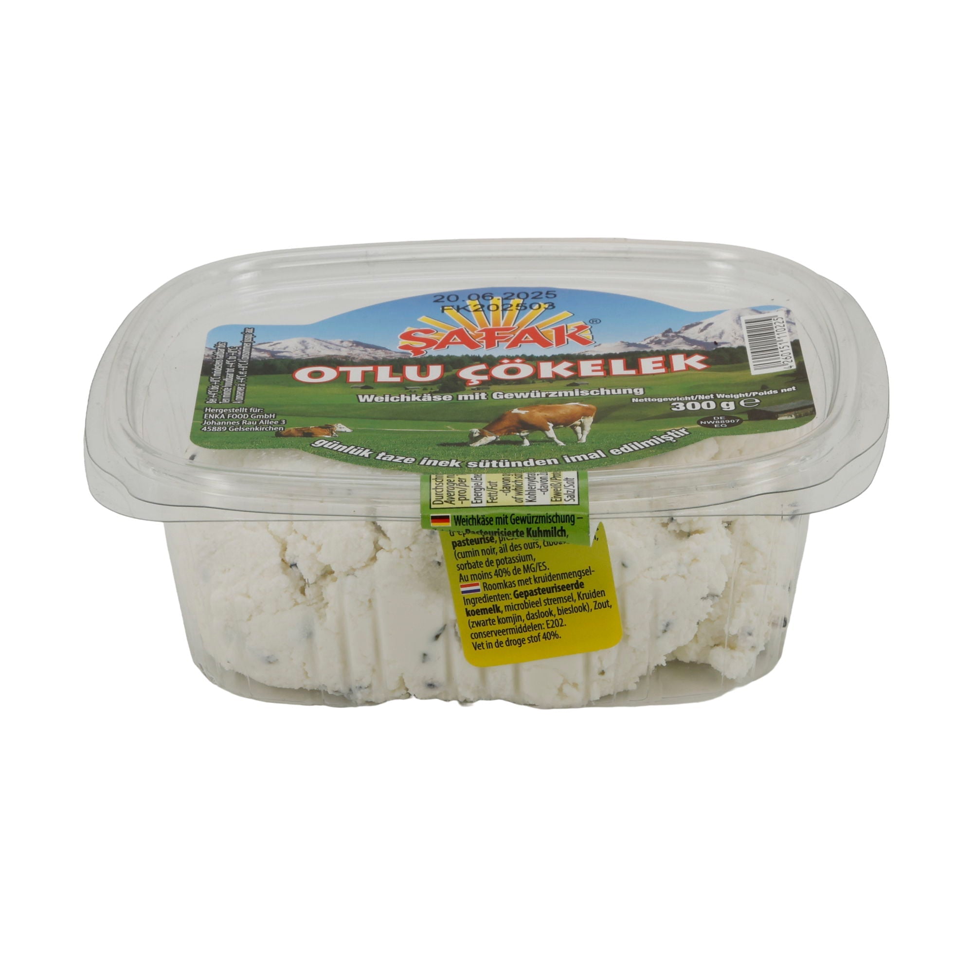 Käse Safak Otlu Çökelek | Türkischer Weichkäse | Mit Gewürzmischung | 300 g SAFAK